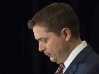 Scheer says he didn’t hear pizzagate reference at Ontario town hall
