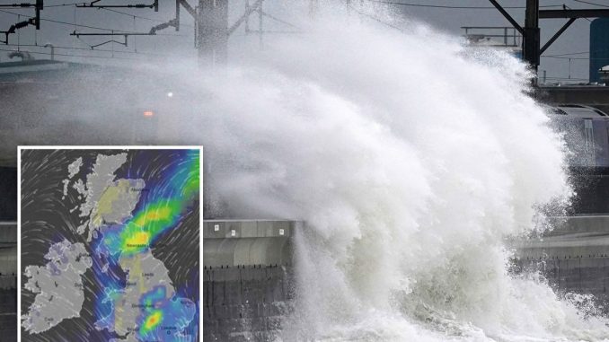UK weather forecast - Britain to be battered by snow, 80mph winds and torrential rain this week